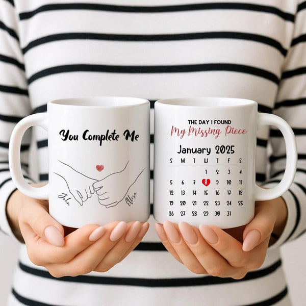 Personalised “Missing Piece” Couple Mug (11 oz) - All Custom