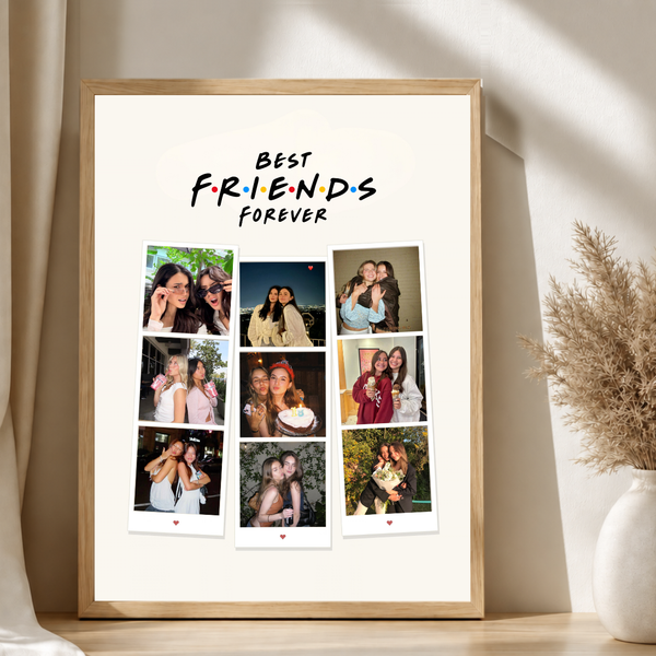 Personalised Aesthetic Photo Strips Poster