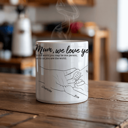 Personalised Mum Hands Mug (11 oz) - All Custom