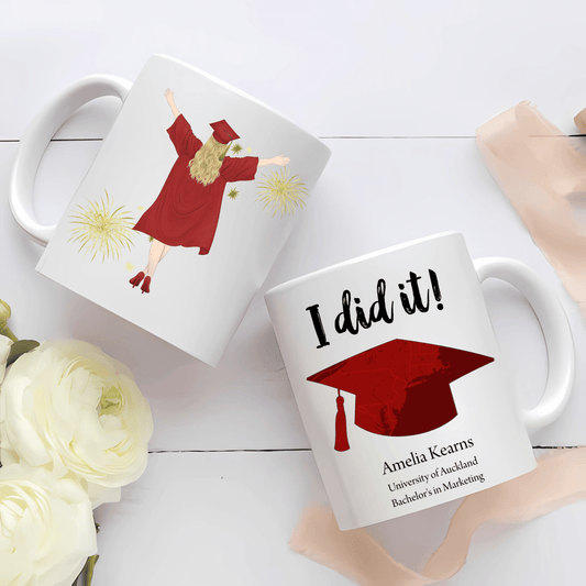 Personalised Graduation Avatar Mug (11 oz) - All Custom