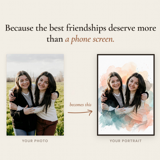 Personalised Watercolour Splash Photo Print