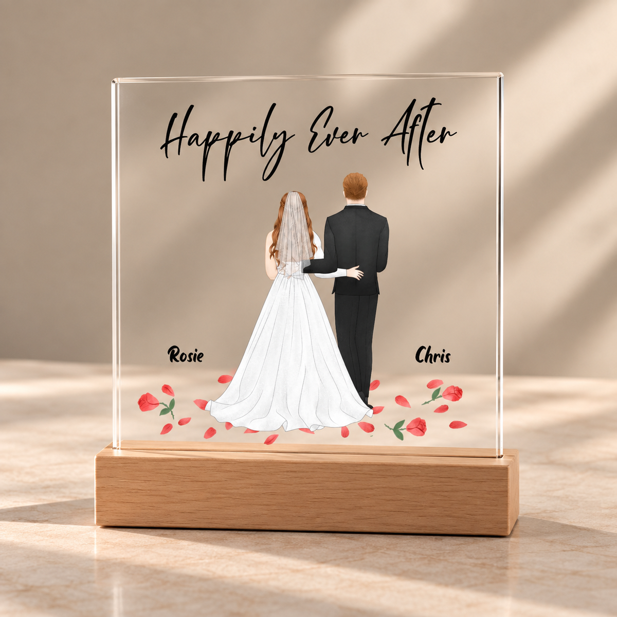Personalised Couple & Besties Acrylic LED Plaque