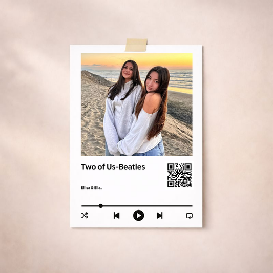 Personalised QR Song Poster