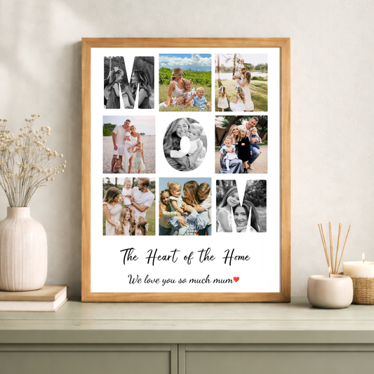 Personalised MUM Letter Photo Collage Poster