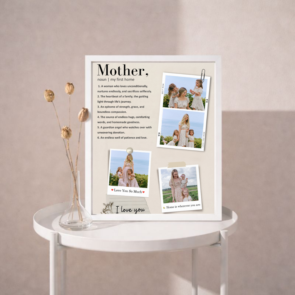 Personalised Mother Definition Photo Collage