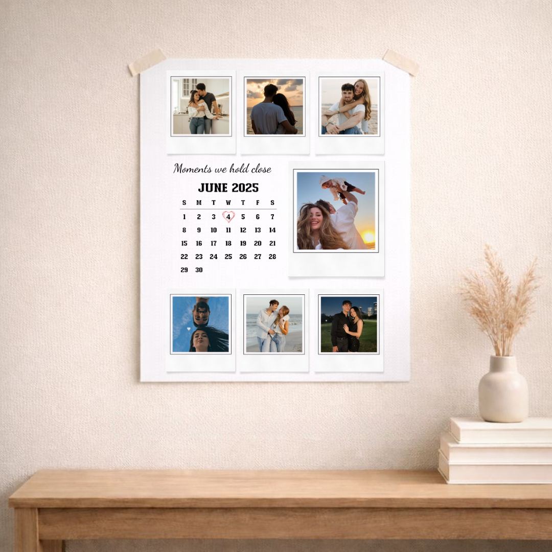 Personalised Photo Calendar Poster