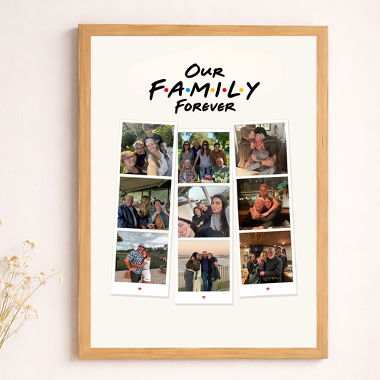 Personalised Aesthetic Photo Strips Poster