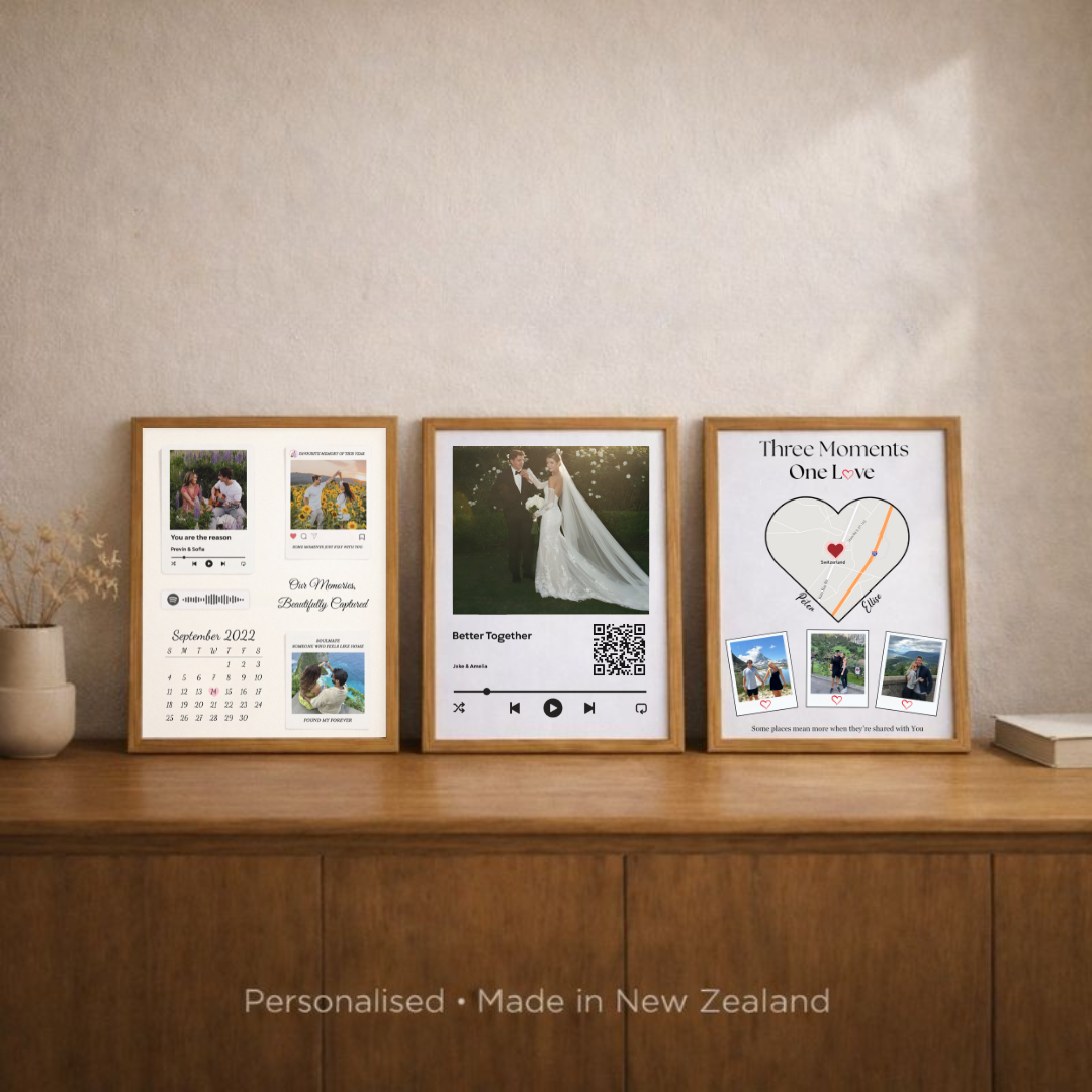 personalised wedding gifts made to order in newzealand for couples,  him or her.