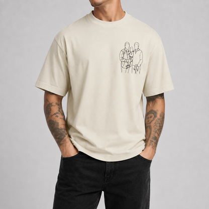 Personalised Line Art T-Shirt