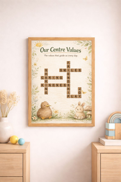 Values Crossword Poster