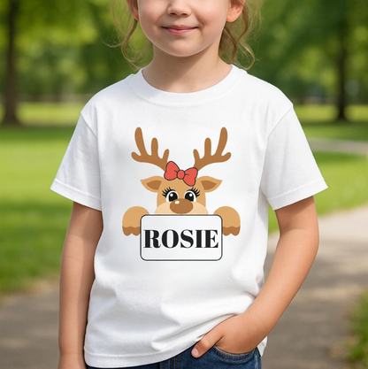 Personalised Christmas Family T-Shirts – Custom Name Matching Tees