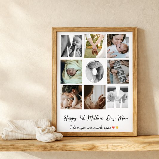 Personalised MUM Letter Photo Collage Poster