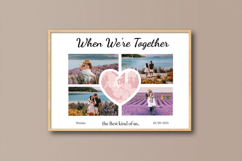 Memory Collage Poster NZ | Personalised Photo Print | AllCustom