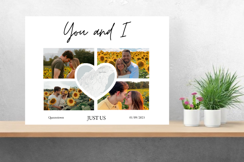 Memory Collage Poster NZ | Personalised Photo Print | AllCustom