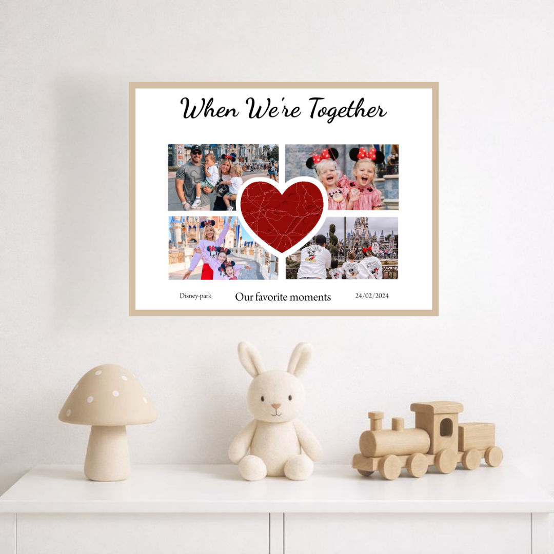Memory Collage Poster NZ | Personalised Photo Print | AllCustom