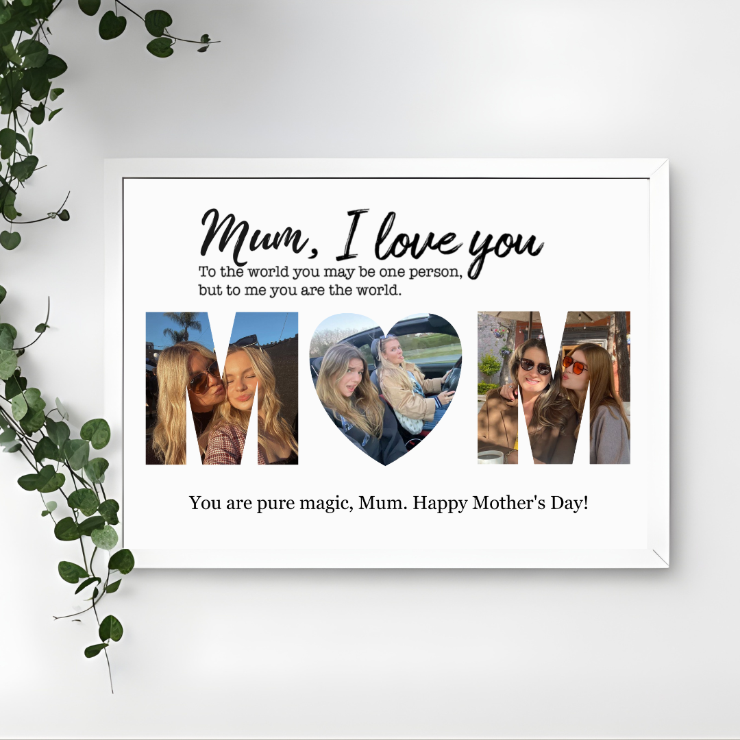 Personalised MUM Photo Poster