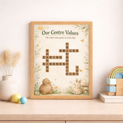 Values Crossword Poster