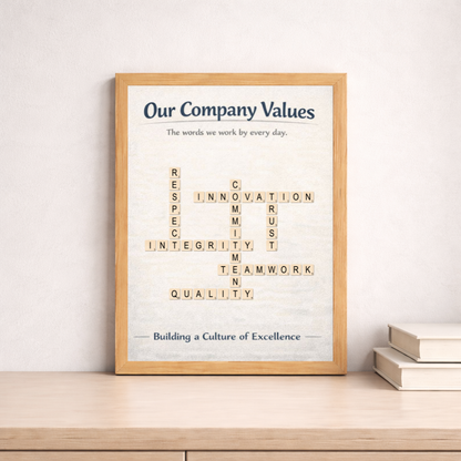 Values Crossword Poster