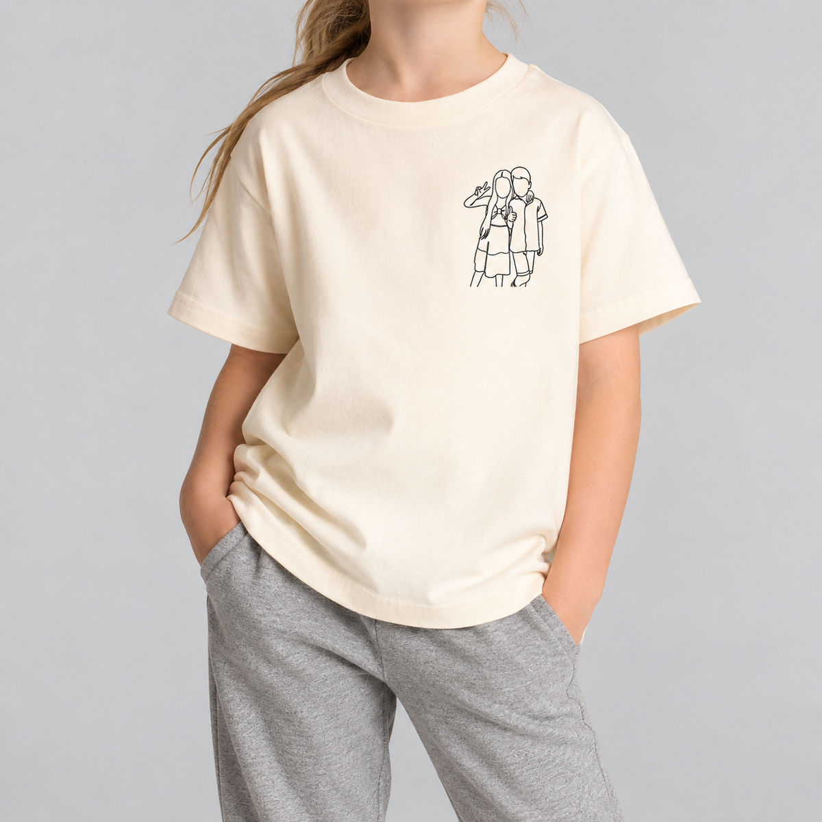 Personalised Line Art T-Shirt