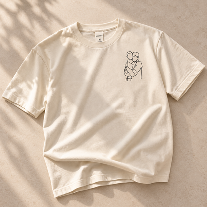 Personalised Line Art T-Shirt