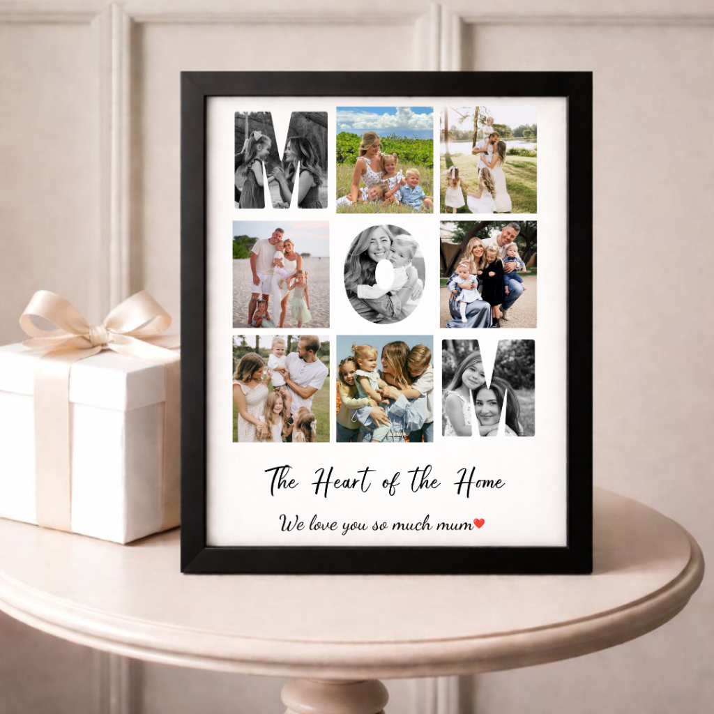 Personalised MUM Letter Photo Collage Poster