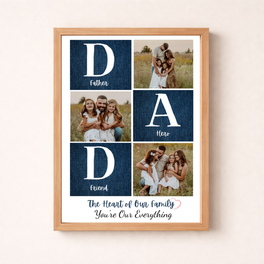 Personalised Father’s Day Photo Poster