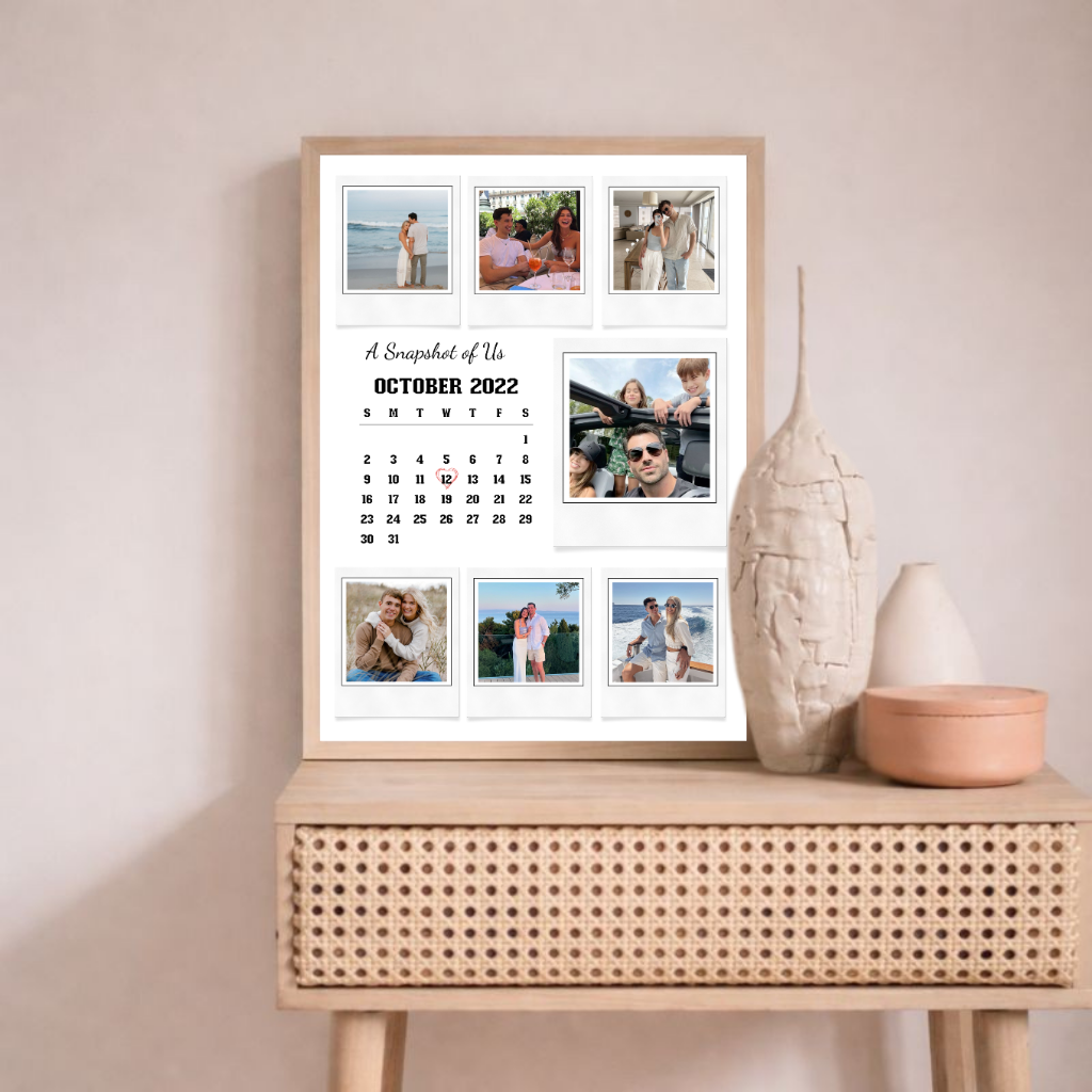 Personalised Photo Calendar Poster