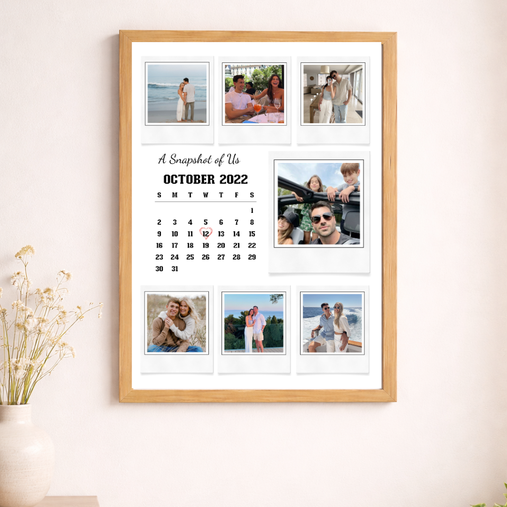 Personalised Photo Calendar Poster