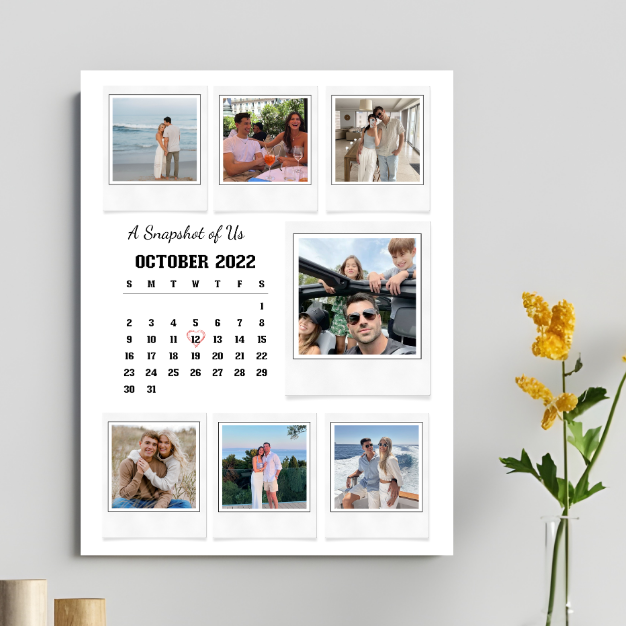 Personalised Photo Calendar Poster