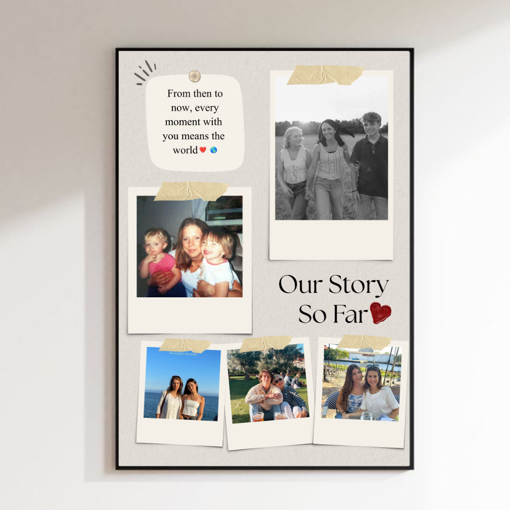 Personalised Scrapbook Style Poster