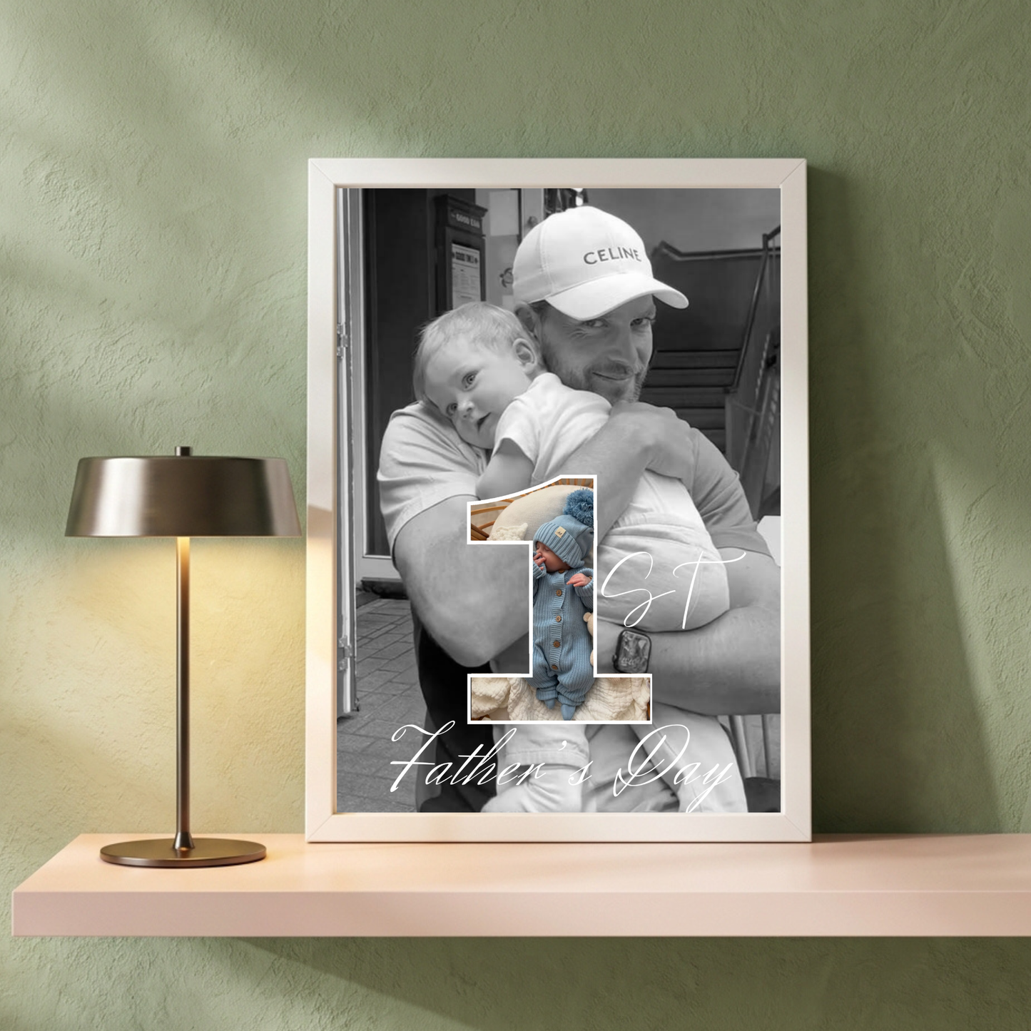 Personalised 1st Father's Day Photo Print