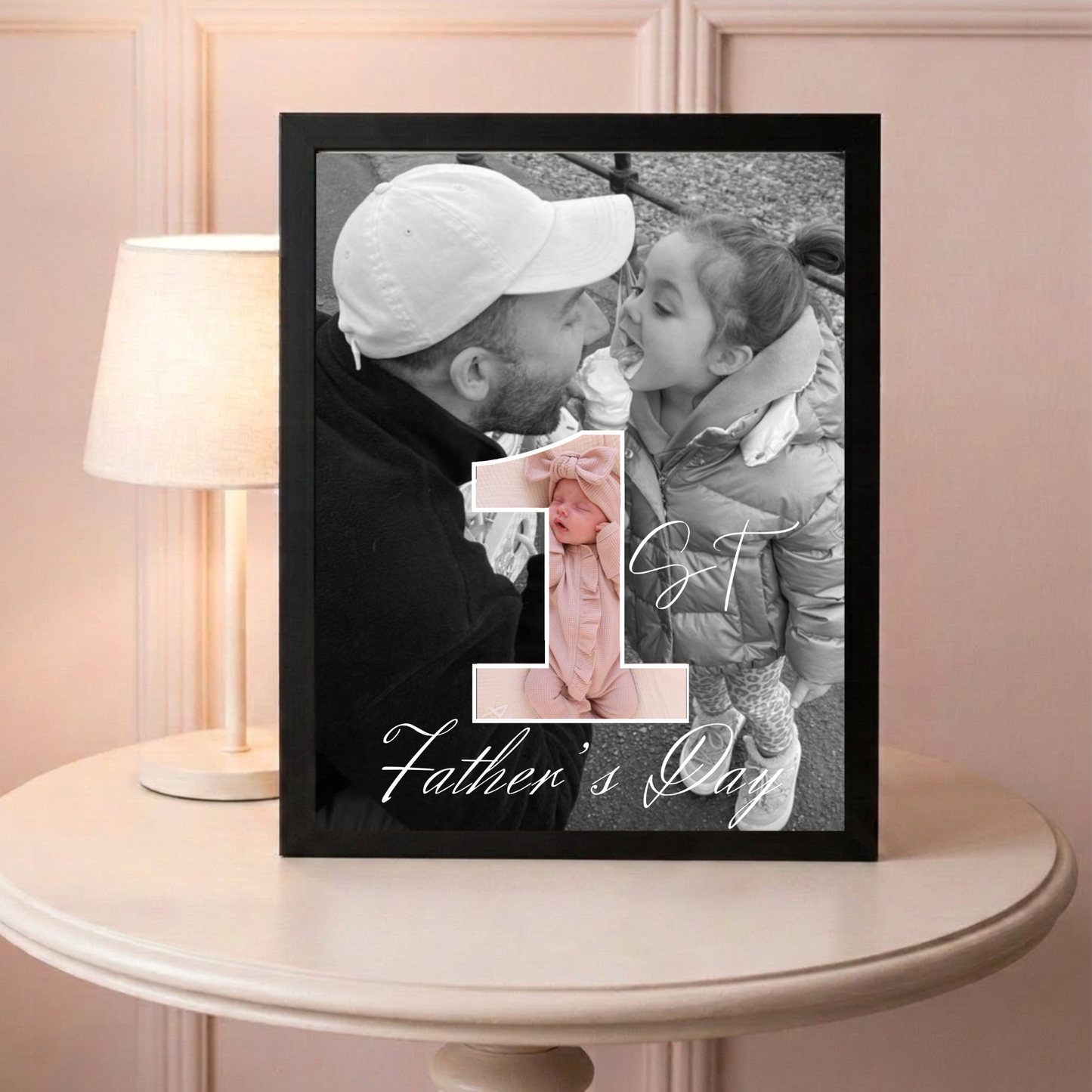 Personalised 1st Father's Day Photo Print
